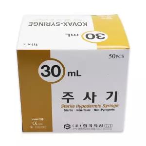 한국백신 일회용 주사기 30cc (23G*1¼
