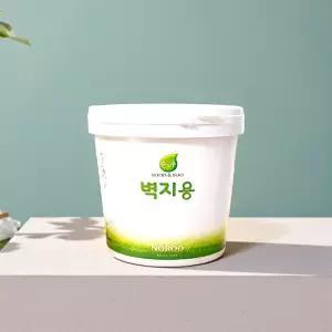 벽지 위에 페인트 바르는 냄새적은 실내 벽지용 셀프 페인팅 친환경 페인트 2L