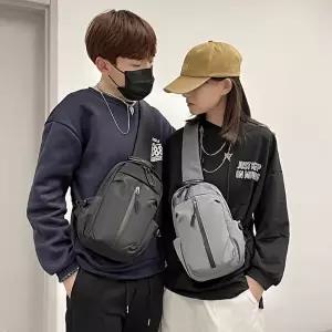 남자크로스백 남녀 생활방수 충전 바디백 스포츠 슬링백 메신저백