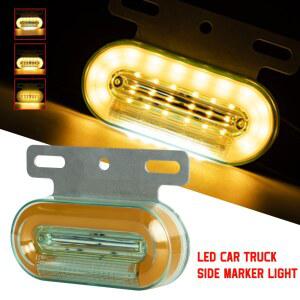 화물차 차폭등 폭등 24볼트 작업등 LED 사이드 마커 경고등 트레일러 트럭 카라반 RV 클리어런스 라이트 12V 24V 로리 앰버 레드 화이트 램프