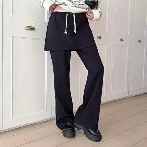 [옷자락]여성 겨울 기모 스판 부츠컷 치마바지