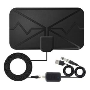 HDTV 안테나 3600마일 실내 디지털 TV DVB-T2 지역 채널 방송 수신기 4K UHD 1080P 지원