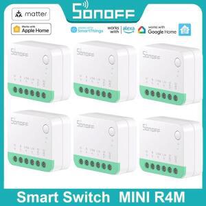 SONOFF MINIR4M Matter Extreme WiFi 스마트 스위치 분리 릴레이 장면 차단기 eWeLink 음성 제어 Alexa Goo