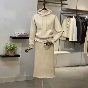 [대구백화점][반에이크]후드 배색 기모 스커트SET(VB5ZTPM301Y)