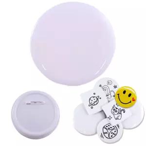 그리기뱃지 흰색 원형 5.8cm (100개) 무지 뱃지 만들기 재료