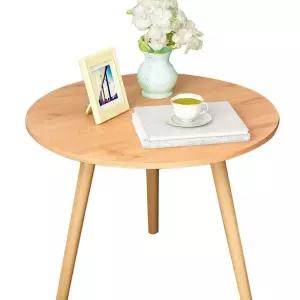 오크 탁자 협탁 원목 소파 사이드테이블 거실 쇼파 원형