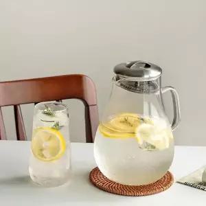 직화 유리 티 포트 다용도 홈카페 물병 내열 유리 주전자 티팟 뜨거운 차가운 주방 음료