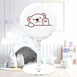 선풍기커버 안녕북극곰 벽걸이 스탠드 선풍기망 덮개 쿨링팬 에어컨 방열기 화이트 포드