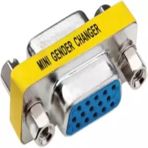 카이퍼 USKyper-4356 (1팩) VGA 암-암 어댑터 - 15핀 SVGA HD15 미니 젠더 체인저 커플러