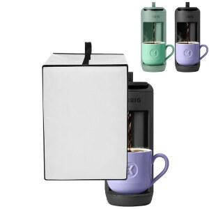 큐리그 K-미니 메이트 싱글 서브 K-컵 포드 커피 메이커 헤비 프로텍티브 머신 커버 메이커(그레이)와 호환되는 먼지