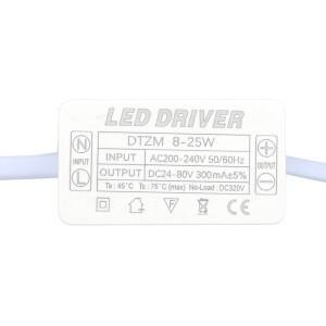 AC컨버터 LED 드라이버 정전류 300mA 빛 변압기 8w-25w AC200-240V 패널 조명 천장 형광등