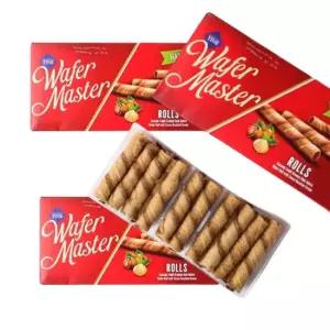 웨이퍼롤 3pcs 누가쿠키,페스츄리,두바이,쫀득쿠키,카타이프,샌드,웨이퍼,웨하스,비스킷