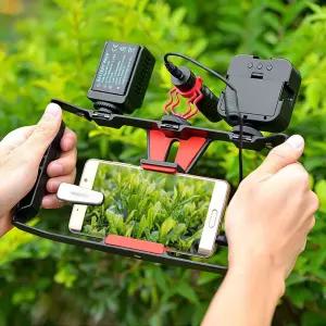 핸드폰 촬영 핸들 그립 셀카봉 스마트폰 거치대 모노포드