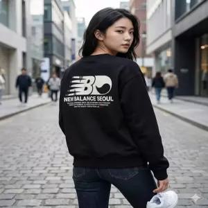 newbalance NBNCF4A023 UNI NB 서울 익스클루시브 맨투맨 BLACK L7K3