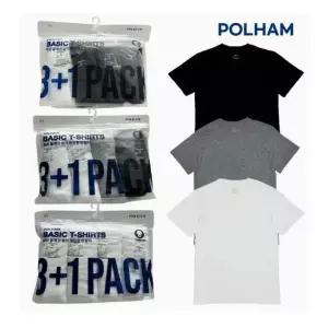 폴햄 남녀공용 라운드 반팔 기본 면 티셔츠 31팩 PHE5TR3900 1672847