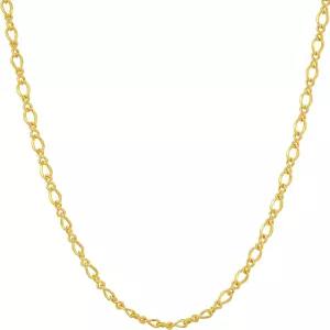 라이프타임 주얼리 2.5mm 이탈리아 피가로 체인 목걸이 24k 리얼 골드 도금