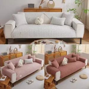 논슬립 사계절 코튼 쇼파패드(4인용) 토퍼 방석 돌 흙 쇼파 커버 매트 거