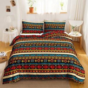 누빔침대스커트 보헤미안 이불 커버 베개 부드러운 울트라 세트 섬유 침대스커트라지킹