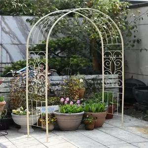 철제 아치 웨딩 장식 식물 지지대 장미 가든 화단 엔틱