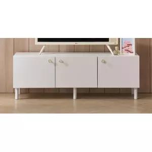 철제 3문형 거치대형 거실수납장 1200 사이즈 원컬러 아파트 하부장 촬영소품 칸