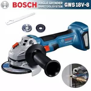 속도조절그라인더 BOSCH GWS 18V-8 무선 앵글 그라인더 18V 전문 브러시리스 100MM 슬라이드 스위치 커팅