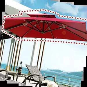 파라솔지붕갈이 사각폴딩파라솔 지붕 교체용 천 갈이천