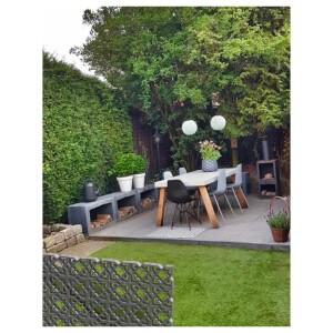 창의적인 몰드 플라스틱 수제 DIY 조합 장식품, 골동품 고대 정원 길 벽 벽돌, 3D 조각, 20x20cm