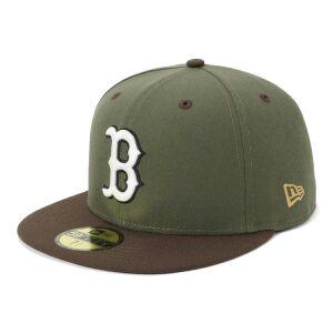 era) 59FIFTY MLB BOS 7 59Fifty 2-Tone Color New Olive Walnut Mlb Boston Red Sox 뉴에라(new 뉴에라 캡