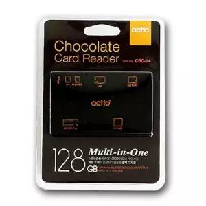 다온샵 엑토 초콜릿 카드 리더기 CRD14 PP 스마트 디지털용품 캠코더용품