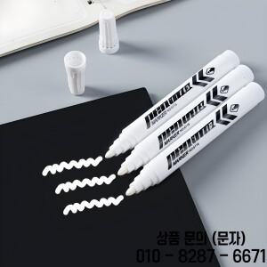 5/10개 헤비듀티 방수 흰색 마커 펜   유성 잉크 금속용 와이드 팁 라벨링 산업용 사무실 학교 용품