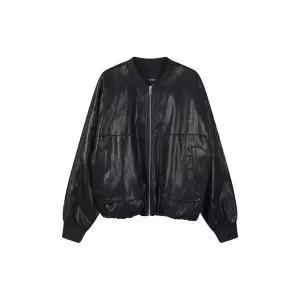 [LAP](대전신세계)페이크 레더 블루종 점퍼 AS1LZ262