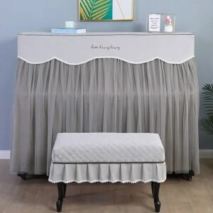153X35cm 스러운 스타일 피아노  커버 패브릭 중간 오픈 천  의자 방진