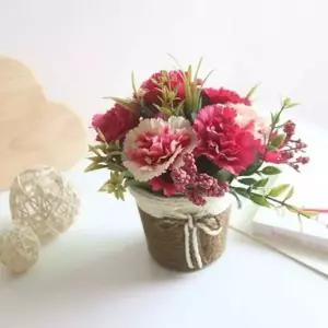 카네이션 조화화분 핑크 조화꽃 조화장식