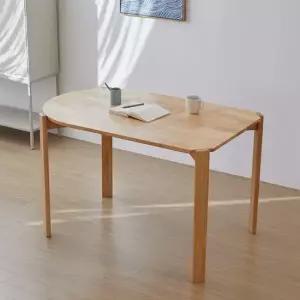 오르 반타원 원목 식탁 1000 1200 단품)