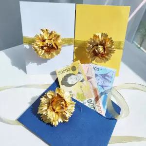 용돈봉투 금카네이션 이벤트꽃 선물 조화 어머이날 예쁜