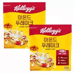 켈로그 아몬드 푸레이크 1200g x2개 대용량 시리얼 아침식사대용