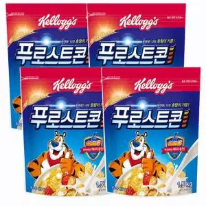 켈로그 푸로스트콘 1500g x4개 대용량 시리얼 아침식사대용