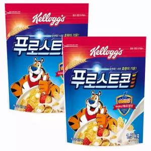 켈로그 푸로스트콘 1500g x2개 대용량 시리얼 아침식사대용