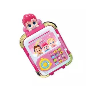 베베핀 캐리어금고 핑크 핑크퐁 캐릭터 작동 완구 노래 효과음 저금통