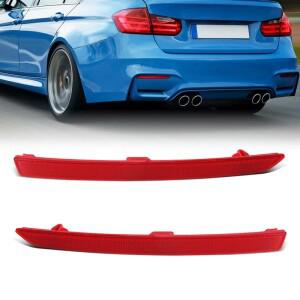 63147847165 적용 가능 2013-2019년식 BMW 호환 호환 X3 F30 GT 리어 범퍼 사이드 라이트 리플렉터