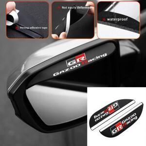 자동차 백미러 비 눈썹 방수 액세서리 도요타 GR GAZOO 레이싱 외부 장식 보호 스티커