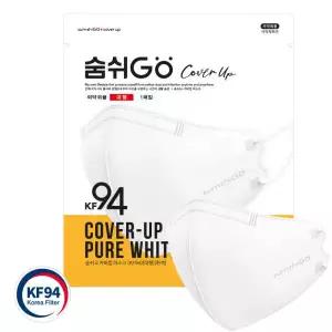 KF94 숨쉬고 커버업 대형 황사마스크/새부리형 화이트 좋은세상협동조합