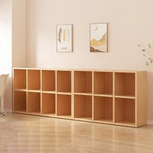 샤크팡 낮은 교구장 책장 전면책장 원목 거실전면책장 거실
