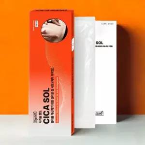 흉터 밴드 시카솔 15x3cm 화상 패인 흉터 관리 패치 실리콘겔시트 재왕절개 수술 제거후