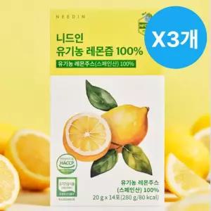 니드인 레몬즙 스틱 건강 음료 주스 NFC 14포 X3개