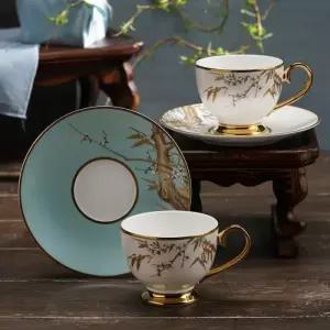 한국도자기 찻잔 2인 세트 월야삼청 고급 커피잔 외국인 선물