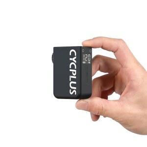 게이지, 맥스 120 PSI 전기 미니 펌프, 오토 스톱, 프레스타 및 슈레이더 밸브가 포함된 CYCPLUS 소형 자전거 자전거, MTB 로드 바이크 AS2 울트라(3.06온스)