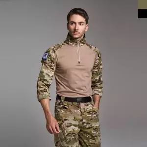 KSS 1012 남자 밀리터리 컴뱃셔츠 택티컬 아웃도어 집업 전술 긴팔 티셔츠