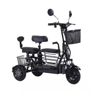 세발전기자전거 등하원용 스쿠터 바구니 의자 2인승