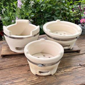 숯불 화로 전통 수제 업소용 난로 무쇠 주물 싱글 황동화로 옛날 식 세트 장작 국화